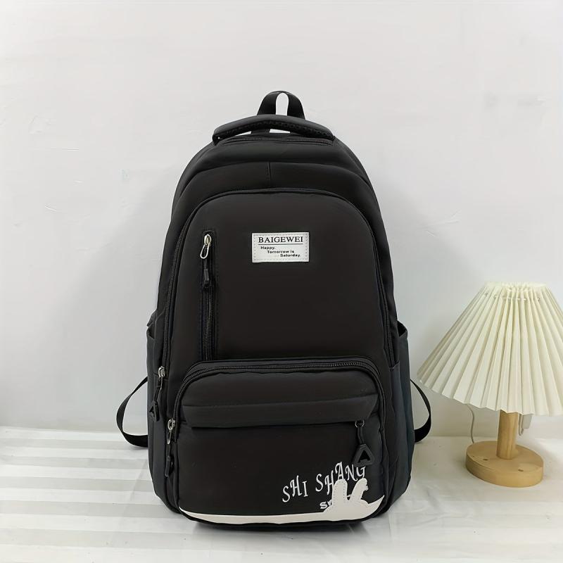 Cute Rabbit Pattern Nylon Backpack for School Students