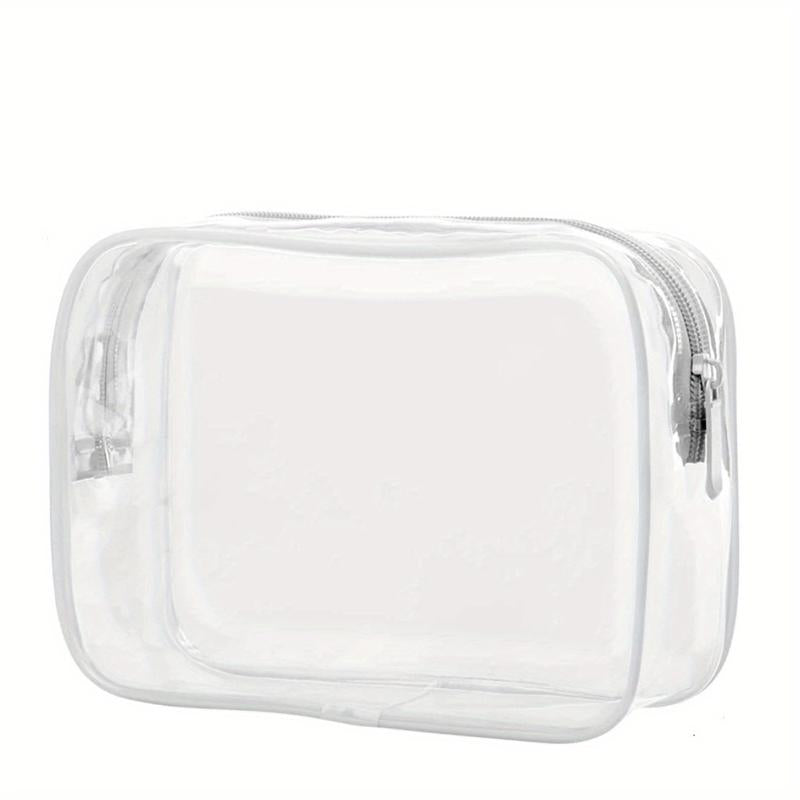 Clear Zipper Cosmetic Bag Portable Travel Toiletry Bag