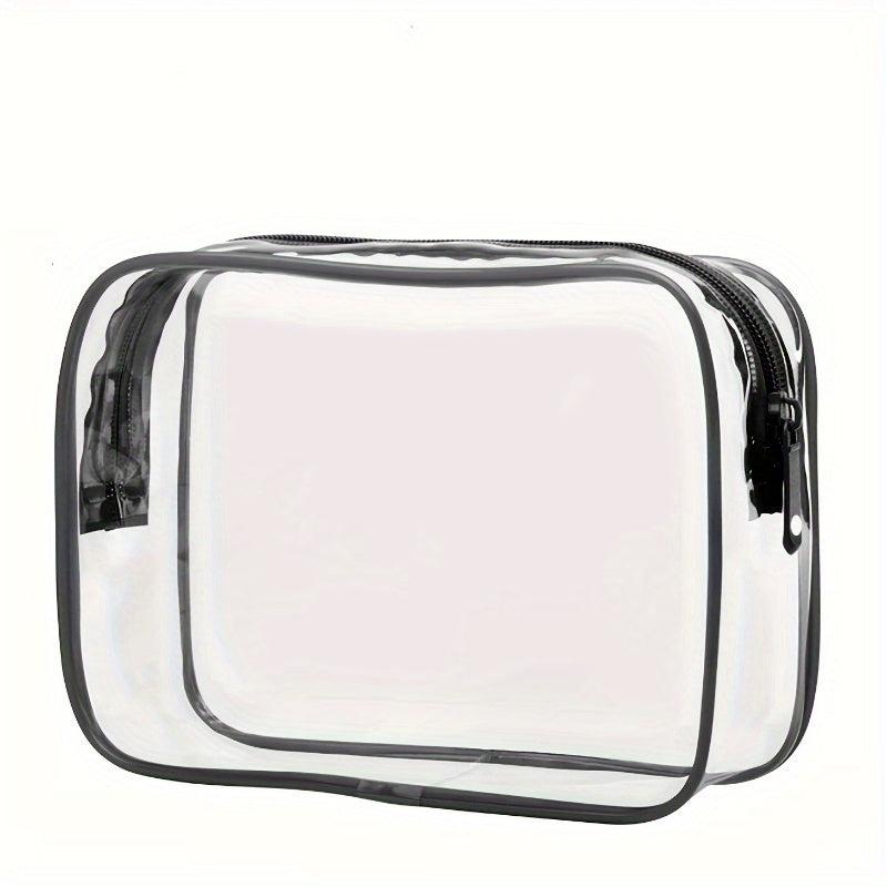 Clear Zipper Cosmetic Bag Portable Travel Toiletry Bag