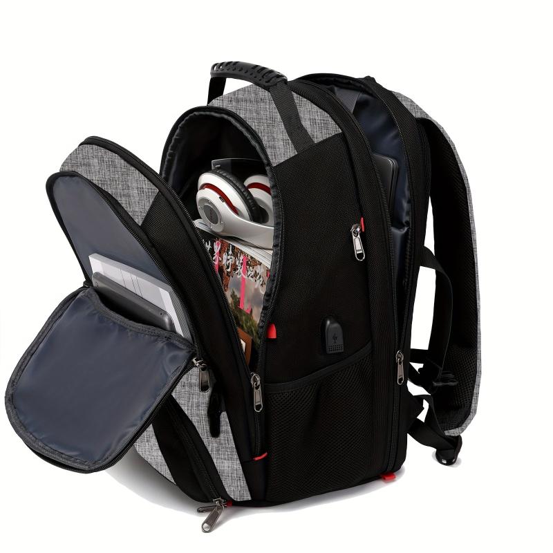 Large Capacity Travel Backpack 43x18 cm Business Laptop USB Charging Port