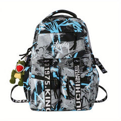 Street Graffiti Backpack Large Capacity Student Schoolbag