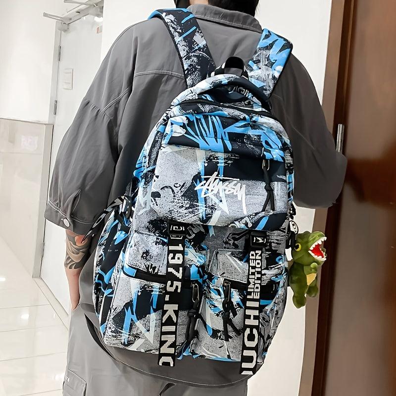 Street Graffiti Backpack Large Capacity Student Schoolbag