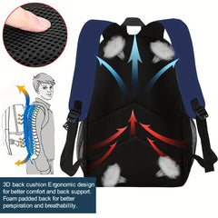 Kids School Bag Spine Protection, Large Capacity, Durable, Load Reduction