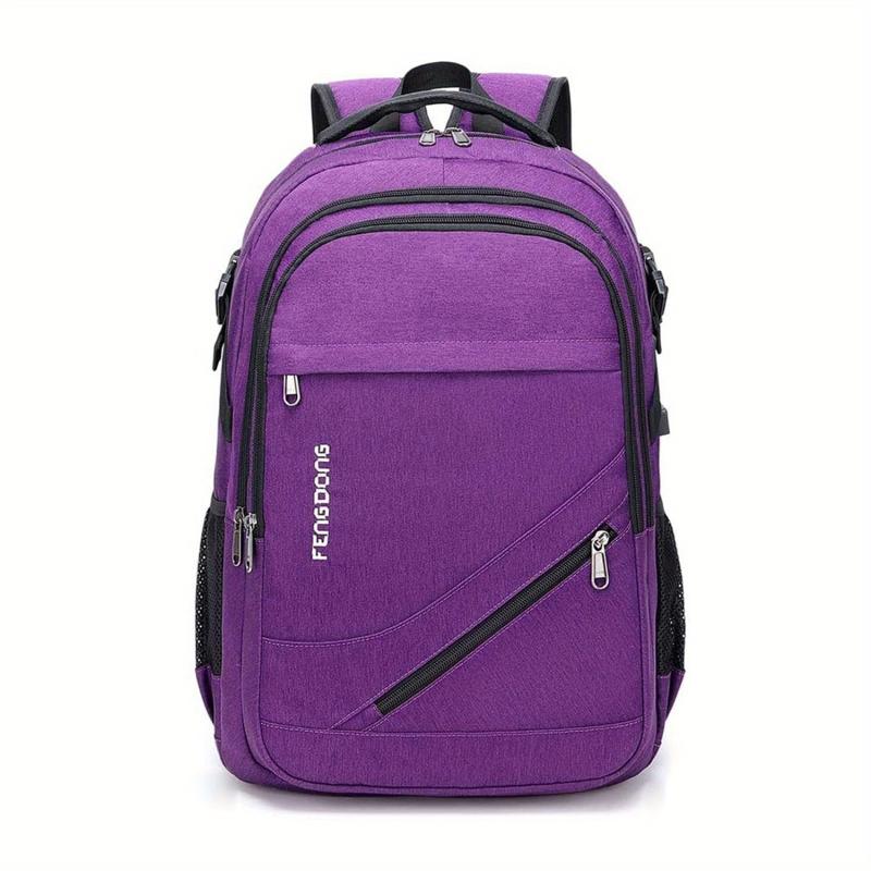 Large Laptop Backpack 17.3 Durable Waterproof Travel Bag USB Charging