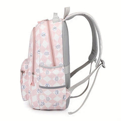 Cartoon Flower School Bag For Women Primary School Students Backpack