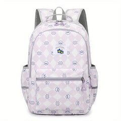 Cartoon Flower School Bag For Women Primary School Students Backpack