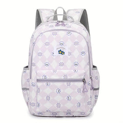 Cartoon Flower School Bag For Women Primary School Students Backpack