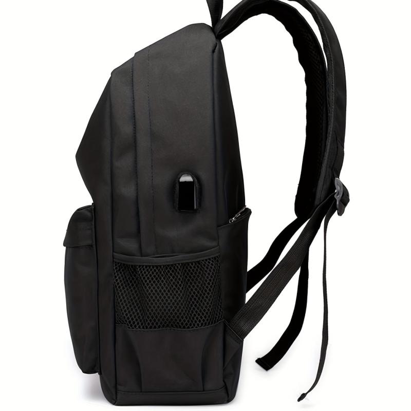 Large Capacity Functional School Bag with USB Charging Port