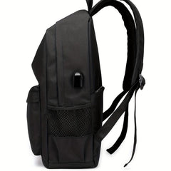 Large Capacity Functional School Bag with USB Charging Port