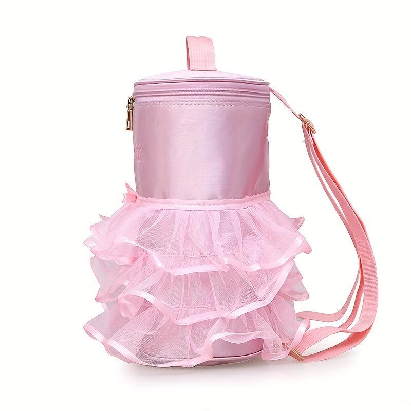 Girls Ballet Bag Backpack Dance School Bag Lace Storage Bag
