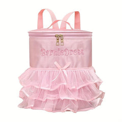 Girls Ballet Bag Backpack Dance School Bag Lace Storage Bag