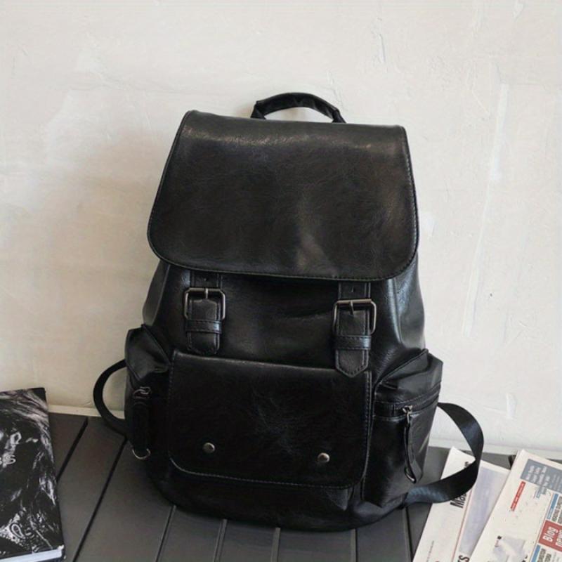 Men's Large Backpack High School Students Schoolbag Vintage Travel Backpack