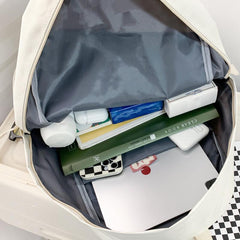 Large Capacity Letter Print Backpack for Travel and Outdoor
