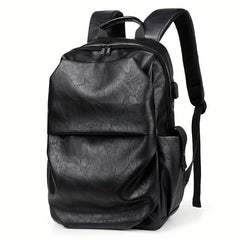 Solid Embossed Backpack for Students and Commuters