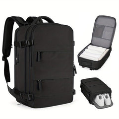 Men's Laptop Backpack USB Charging Port Travel Carry-on Bag