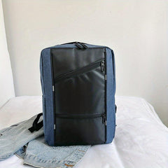 Solid Business Backpack with USB Port