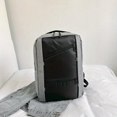 Solid Business Backpack with USB Port
