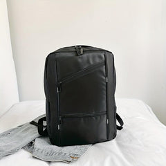 Solid Business Backpack with USB Port