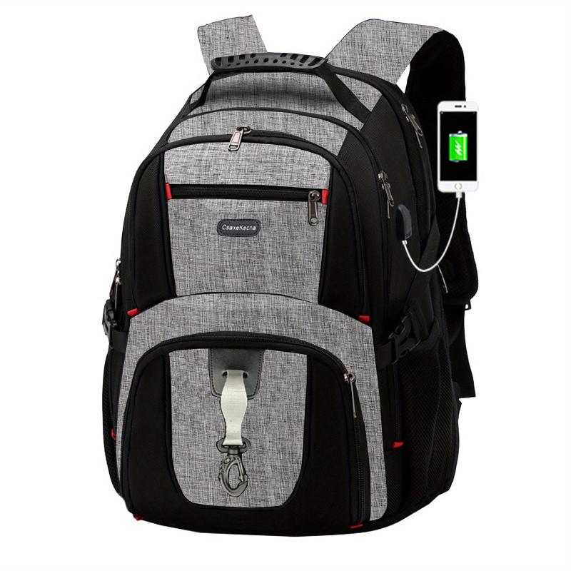 Waterproof Durable Backpack USB Charging Port Travel Student Computer Bag