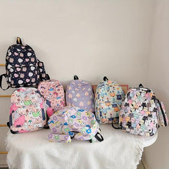 Casual Cartoon Backpack Student School Bag Travel Backpack
