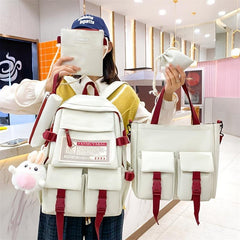 5pc Set All match Large Capacity Oxford Cloth Backpack