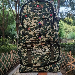 Men's Camo Outdoor Travel Backpack Large Capacity