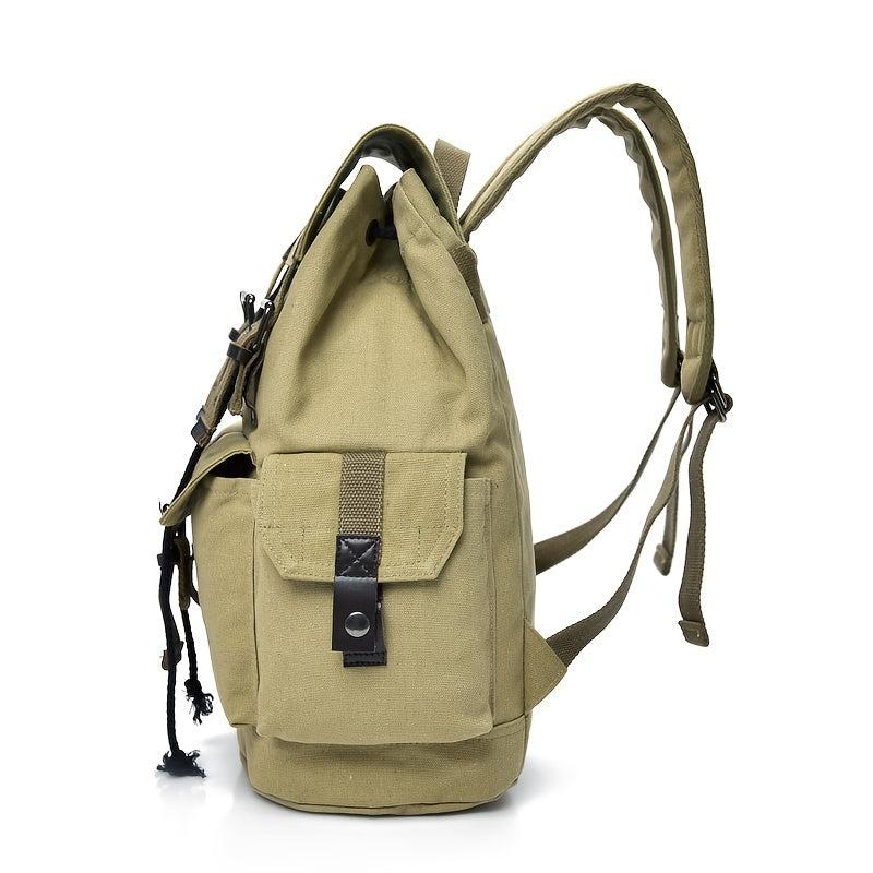 Canvas Vintage Backpack Men's Drawstring Bag