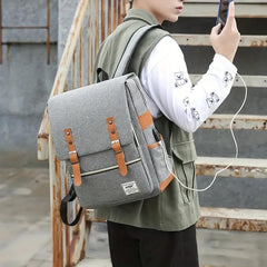 3Pcs Flap Backpack Set Crossbody Bag Handbag Nylon Laptop Outdoor Travel