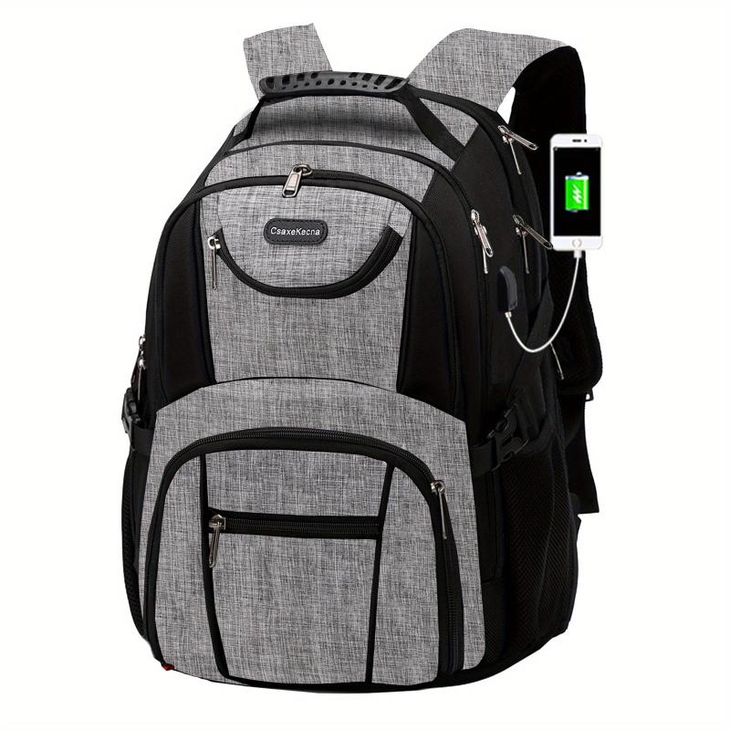 Large Capacity Travel Backpack with USB Charging Port