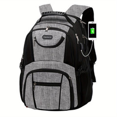 Large Capacity Travel Backpack with USB Charging Port