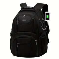 Large Capacity Travel Backpack with USB Charging Port