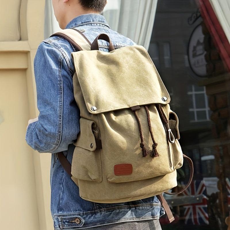Casual Flap Backpack School Bag Travel Bag Computer Bag