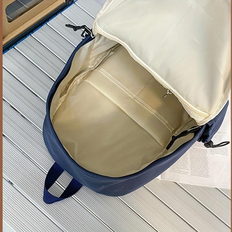 Letter Print Backpack Large Capacity Casual Backpack School Bag