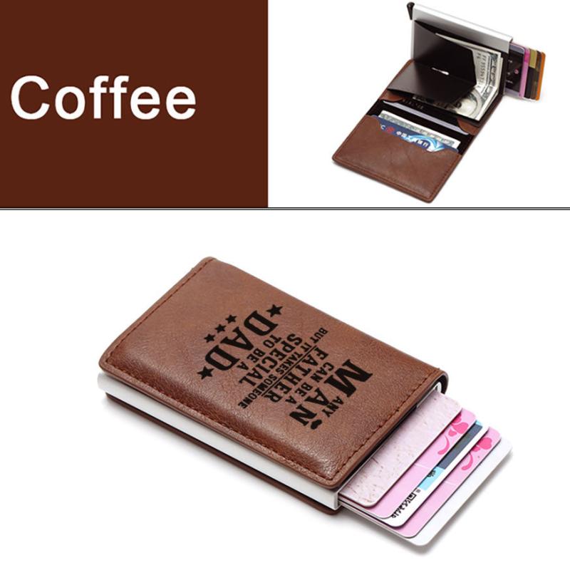 PAPA Men's Casual Vintage Engraved Credit Card Holder