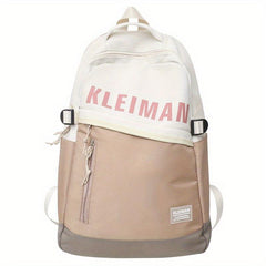 Casual Letter Print School Bag Large Capacity Backpack