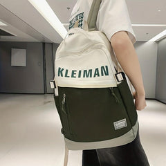Casual Letter Print School Bag Large Capacity Backpack