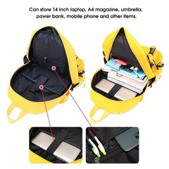 Large Capacity School Backpack with USB Charging Port