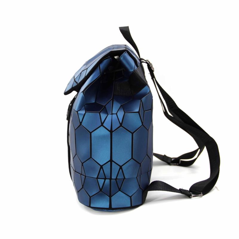 Geometric Pattern Matte Drawstring Backpack Large Capacity Travel Bag
