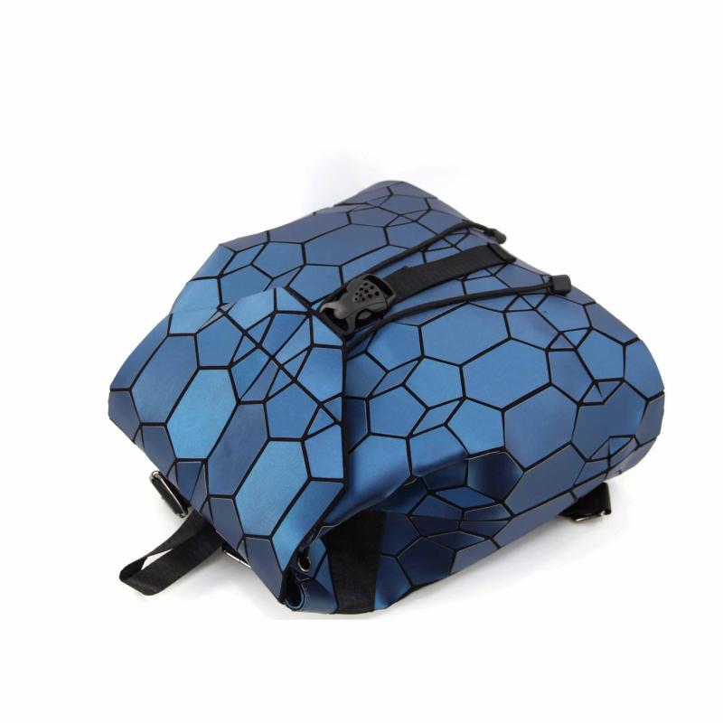 Geometric Pattern Matte Drawstring Backpack Large Capacity Travel Bag