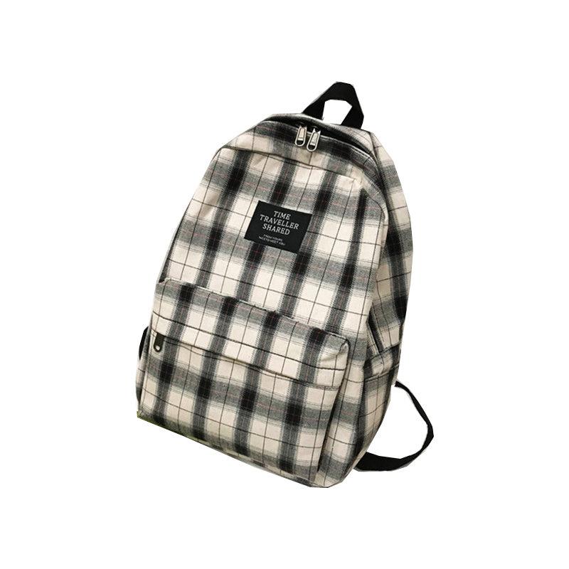 College Style Canvas School Backpack