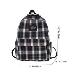 College Style Canvas School Backpack