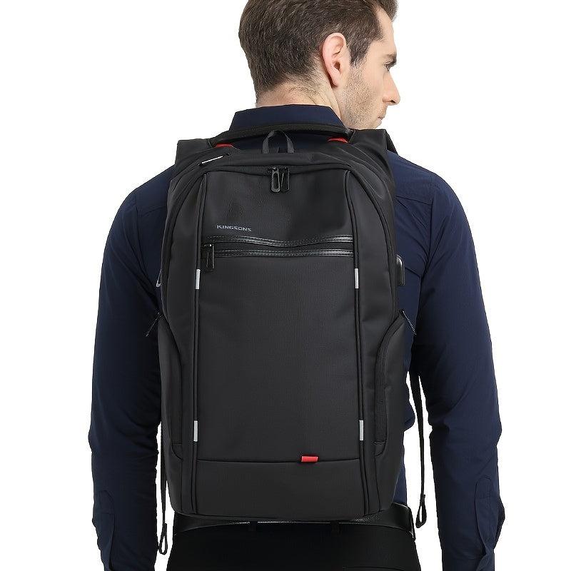 USB Charging Business Backpack Waterproof Large Capacity Middle School Bag