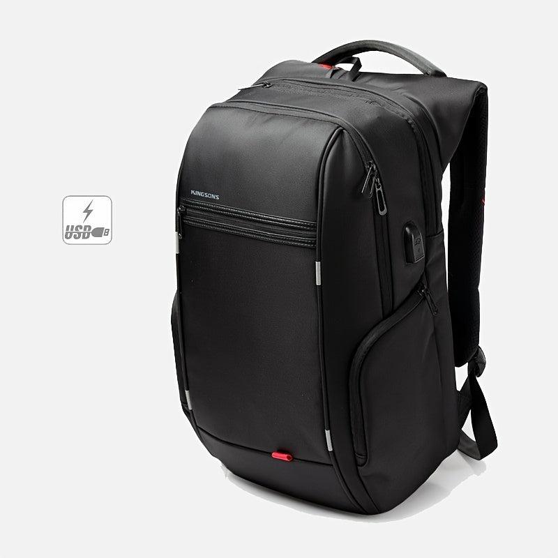 USB Charging Business Backpack Waterproof Large Capacity Middle School Bag