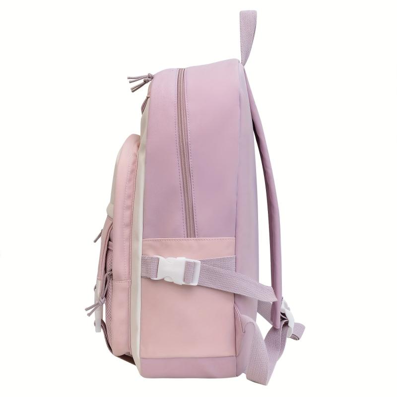 Creative Contrast Backpack Large Capacity Schoolbag Preppy Women's Backpack