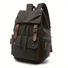 Sturdy Retro Canvas Backpack for Students and Workers