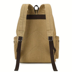 Sturdy Retro Canvas Backpack for Students and Workers