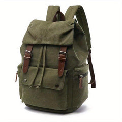 Sturdy Retro Canvas Backpack for Students and Workers