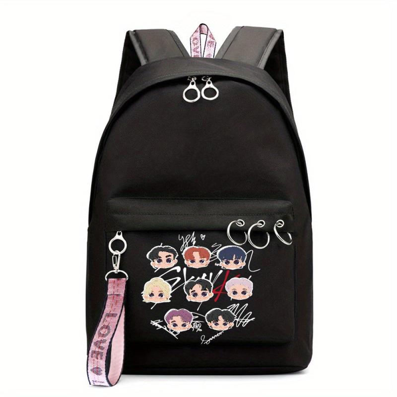 Anime Character Pattern Backpack Large Capacity Waterproof Travel Work Bag