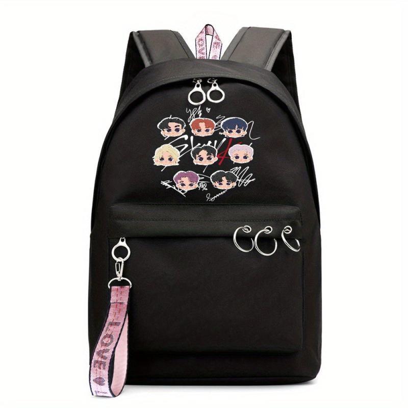Anime Character Pattern Backpack Large Capacity Waterproof Travel Work Bag