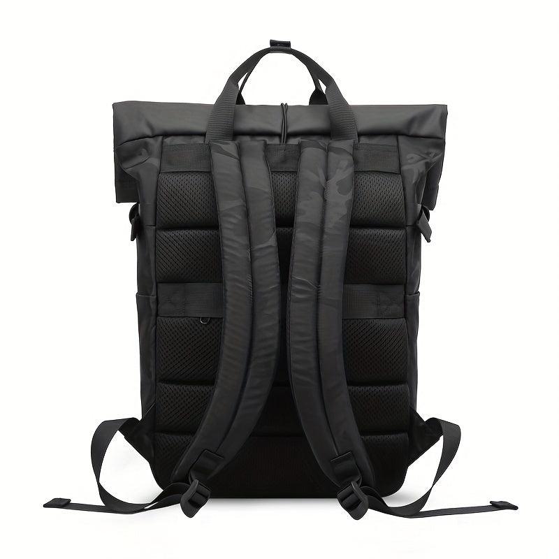 Contrast Backpack Student Schoolbag Large Capacity Double Shoulder Bag